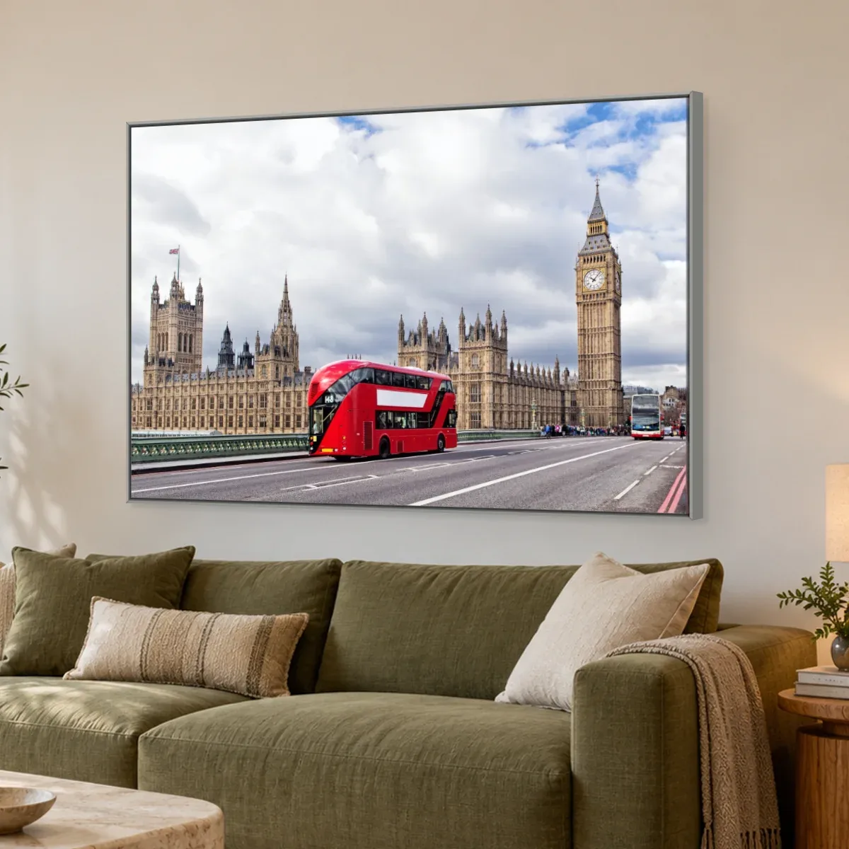 Quadro Decorativo Canvas Ônibus Londrino - CI0070