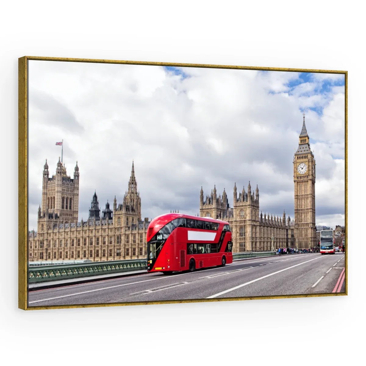 Quadro Decorativo Canvas Ônibus Londrino - CI0070