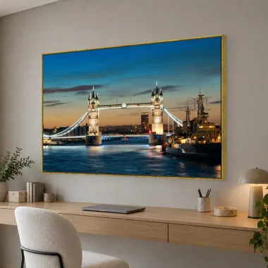 Quadro Decorativo Canvas Tâmisa Panorâmico - CI0079