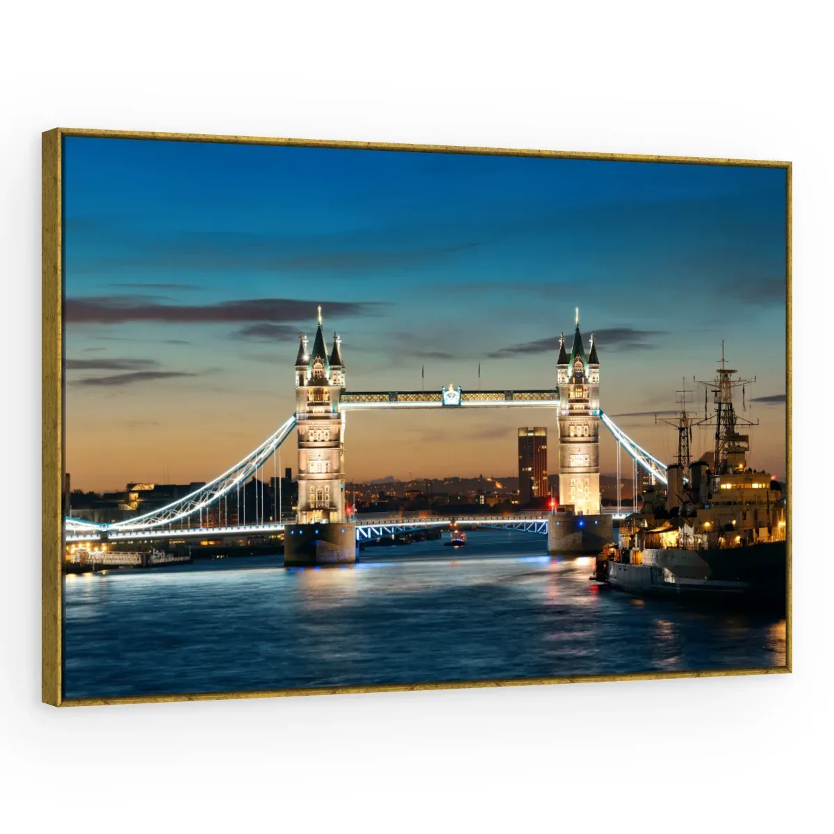 Quadro Decorativo Canvas Tâmisa Panorâmico - CI0079