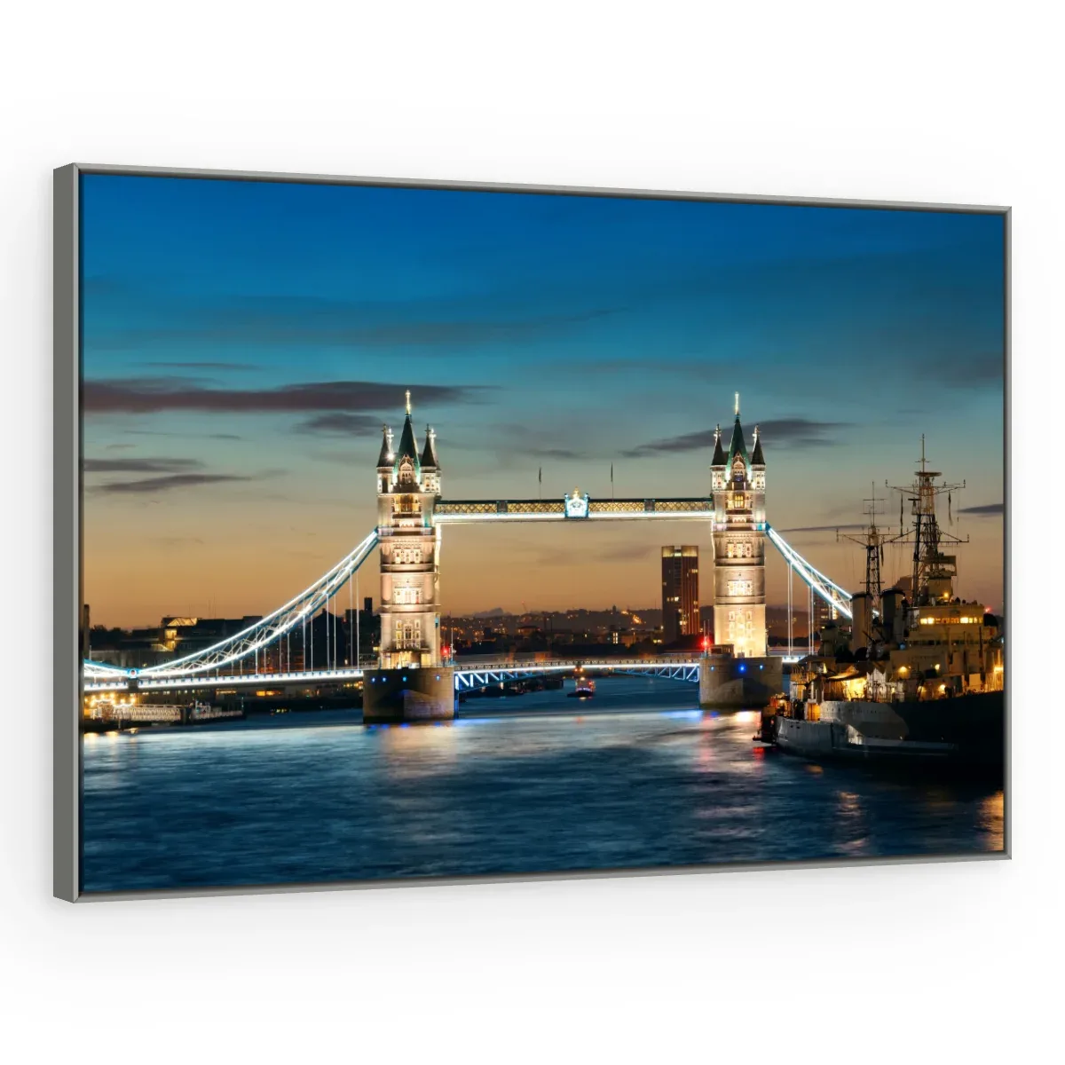Quadro Decorativo Canvas Tâmisa Panorâmico - CI0079