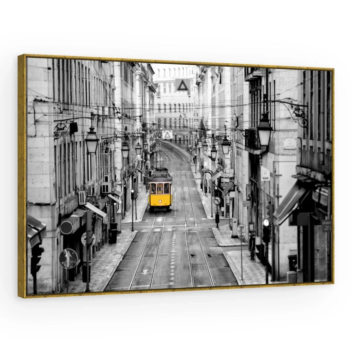 Quadro Decorativo Canvas Bonde Amarelo - CI0080