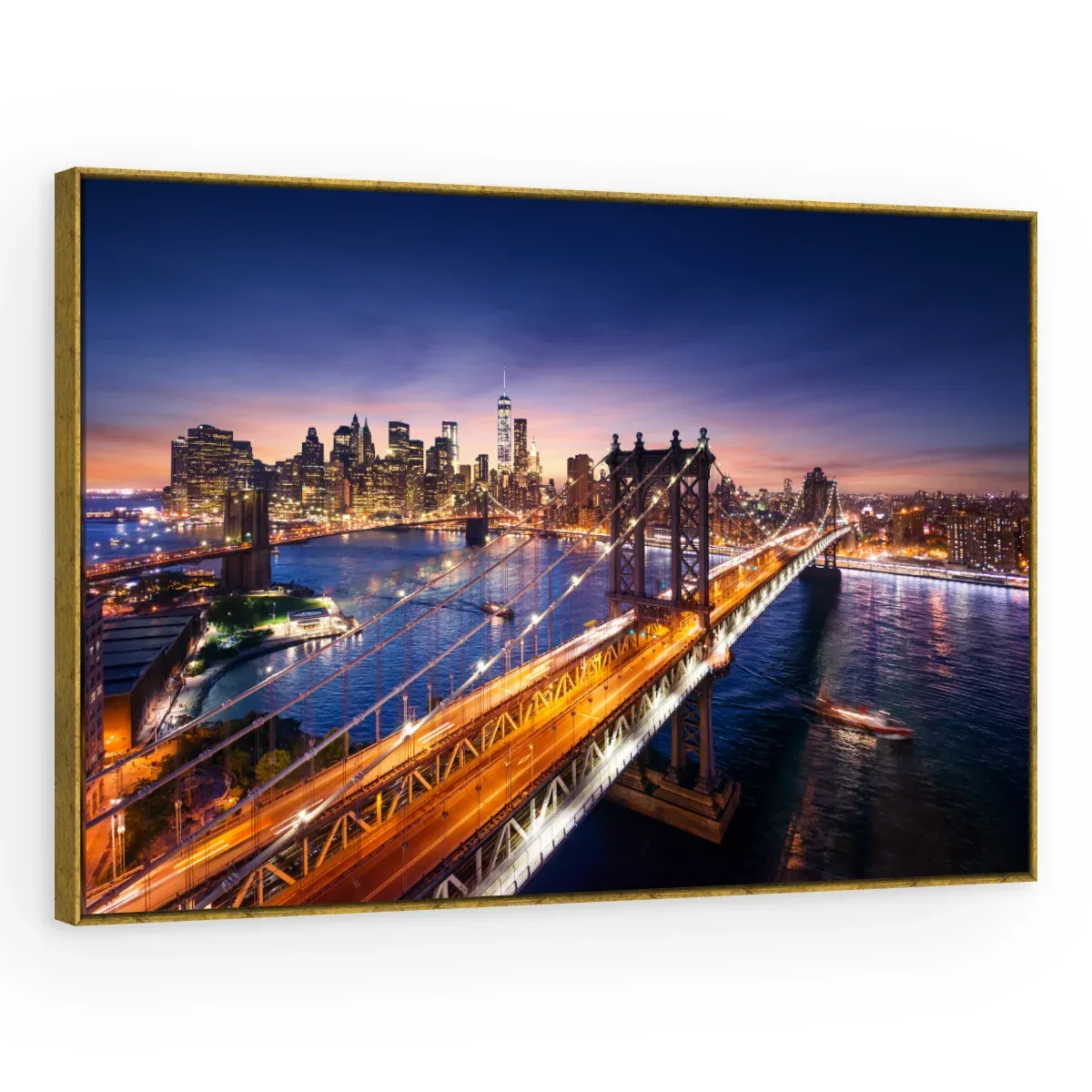 Quadro Decorativo Canvas Manhattan Anoitecer - CI0082