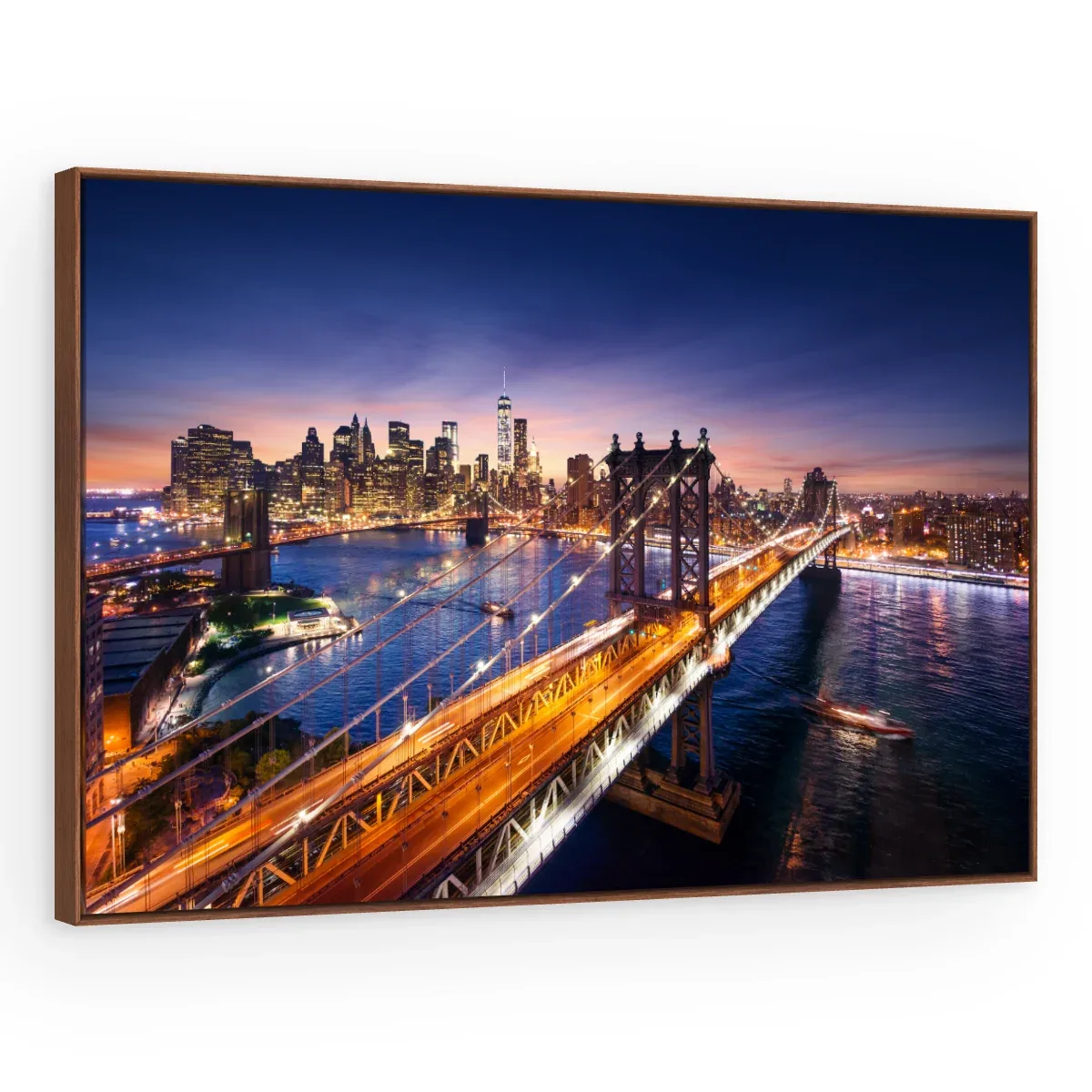 Quadro Decorativo Canvas Manhattan Anoitecer - CI0082