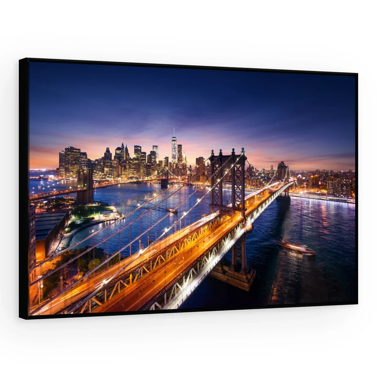 Quadro Decorativo Canvas Manhattan Anoitecer - CI0082