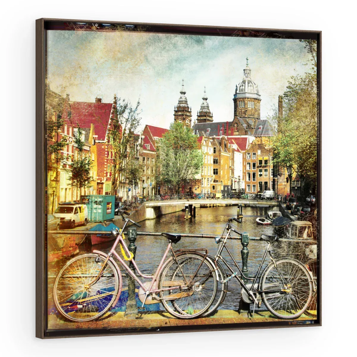 Quadro Decorativo Canvas Amsterdã Vintage - CI0085