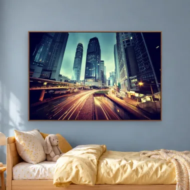 Quadro Decorativo Canvas Hong Kong - CI0086