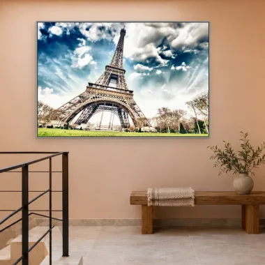 Quadro Decorativo Canvas Eiffel Radiante - CI0087
