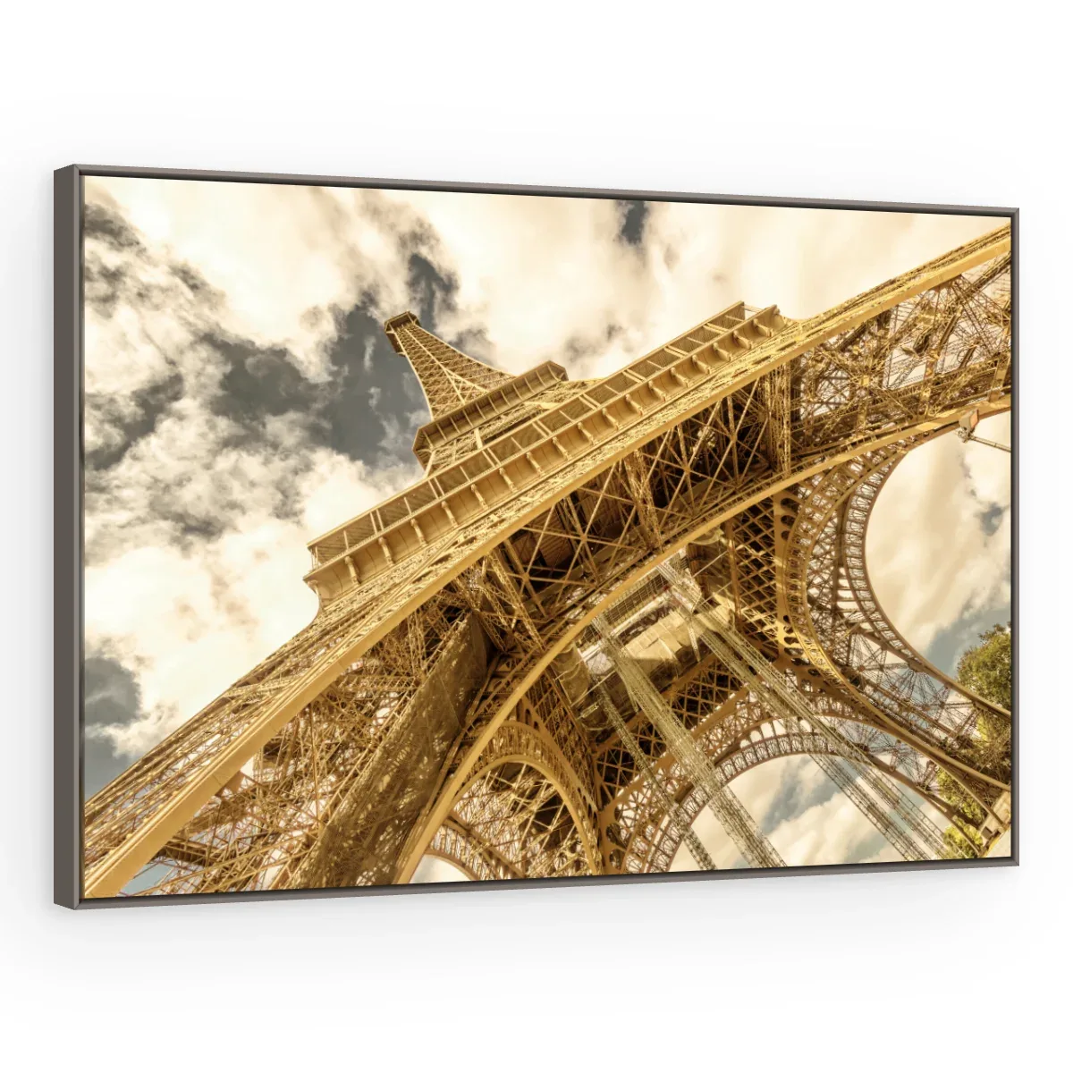 Quadro Decorativo Canvas Eiffel Dourada - CI0089