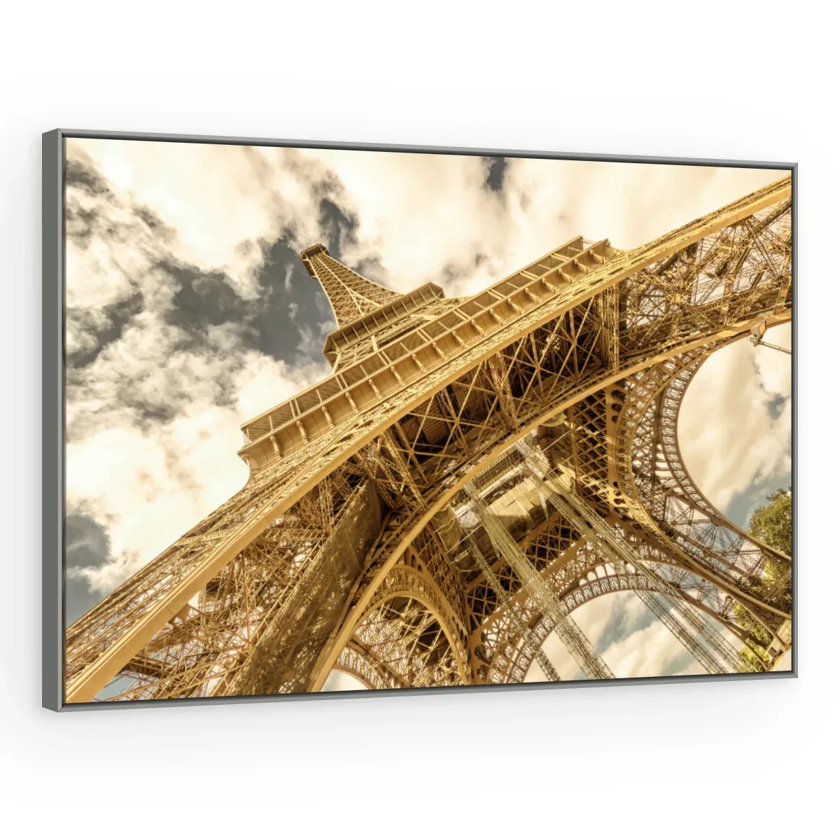 Quadro Decorativo Canvas Eiffel Dourada - CI0089