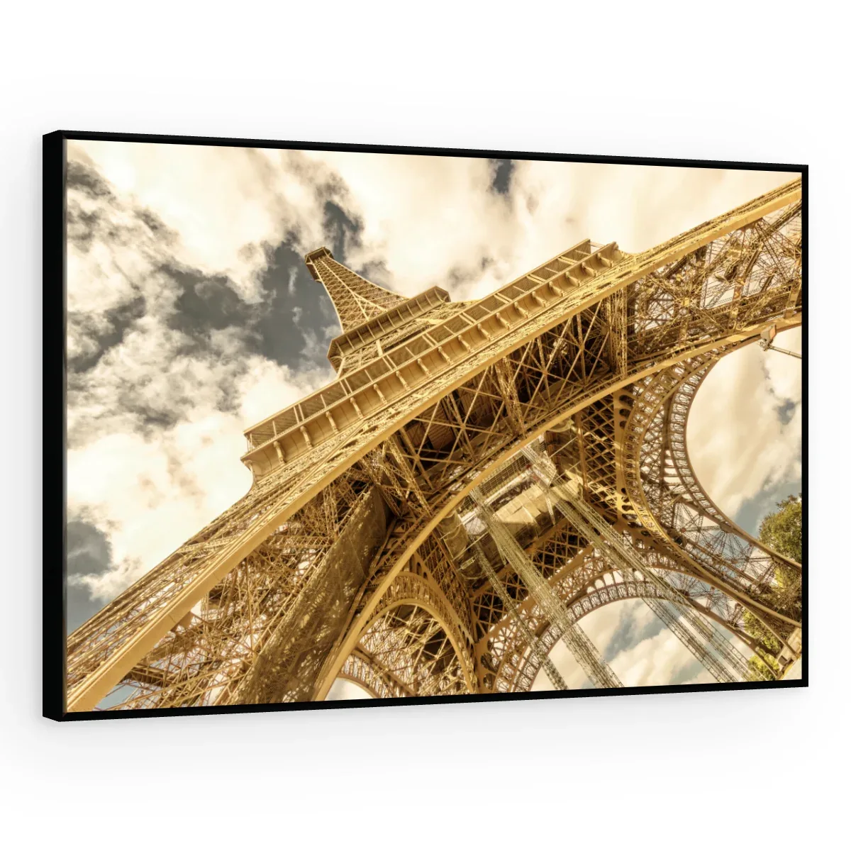 Quadro Decorativo Canvas Eiffel Dourada - CI0089