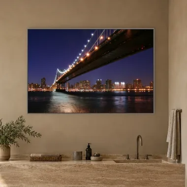 Quadro Decorativo Canvas Ponte Noturna - CI0091
