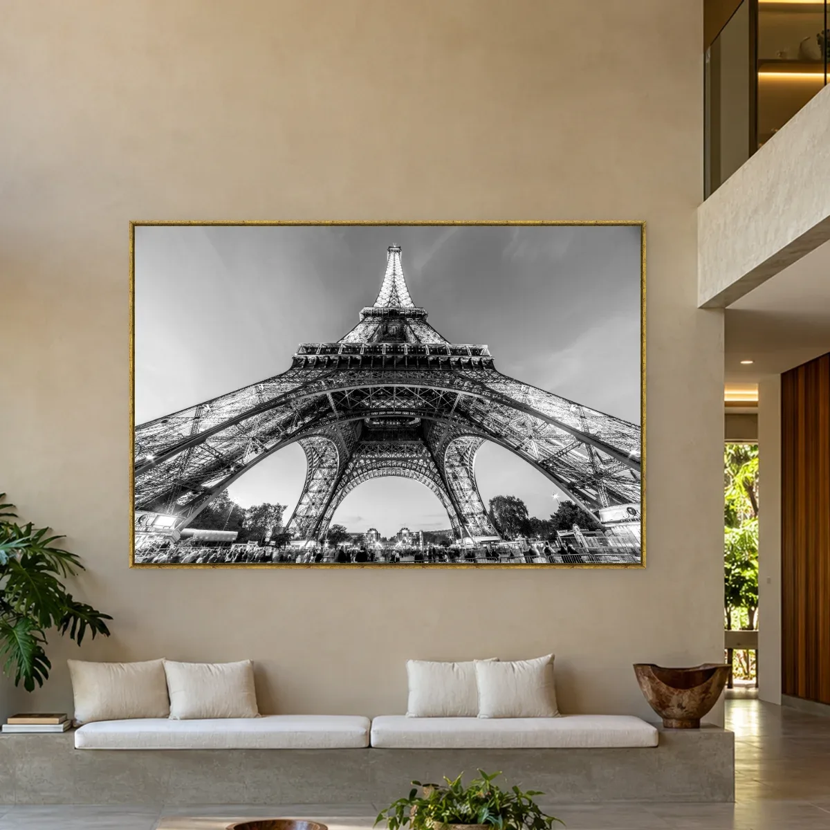 Quadro Decorativo Canvas Eiffel Geométrica - CI0094