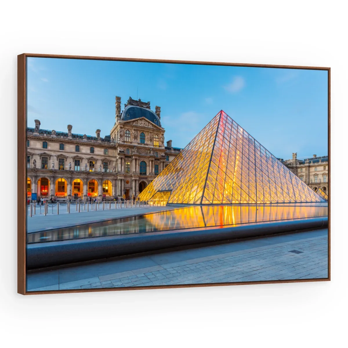Quadro Decorativo Canvas Louvre Iluminado - CI0098