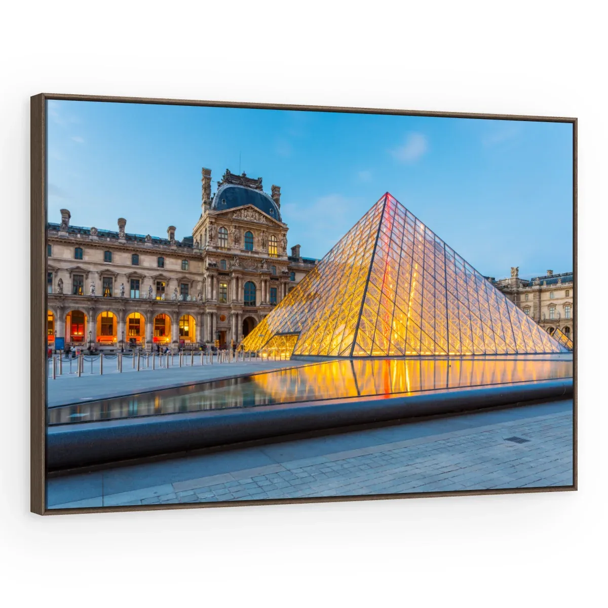 Quadro Decorativo Canvas Louvre Iluminado - CI0098