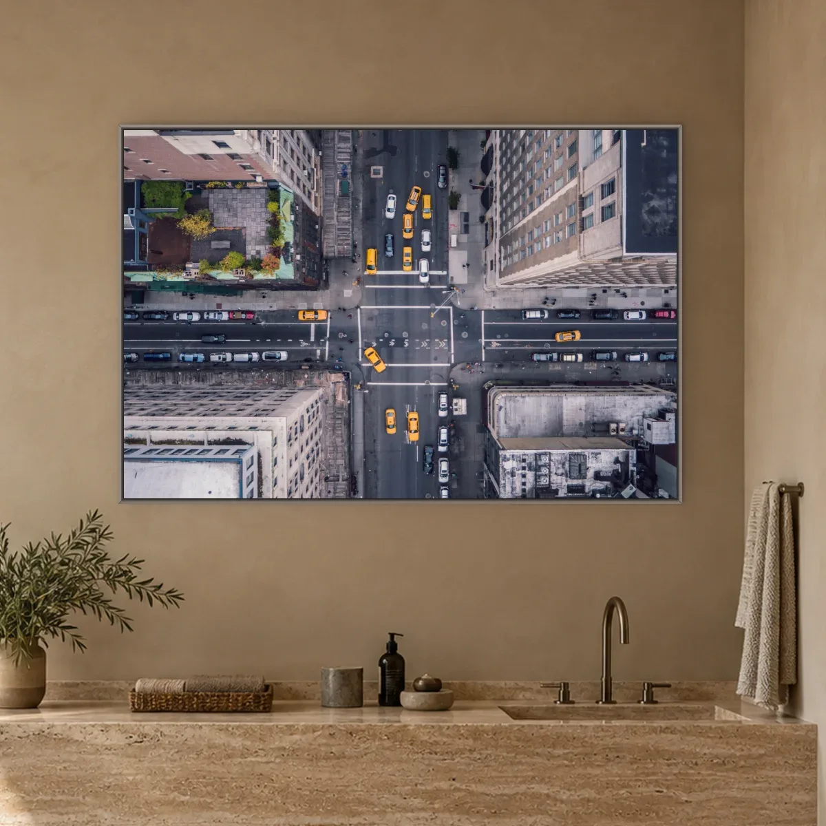Quadro Decorativo Canvas Manhattan Aérea - CI0101