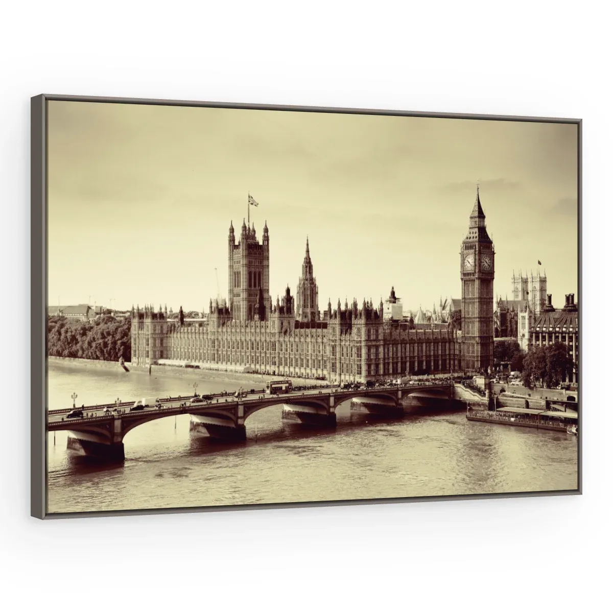 Quadro Decorativo Canvas Westminster Sépia - CI0102