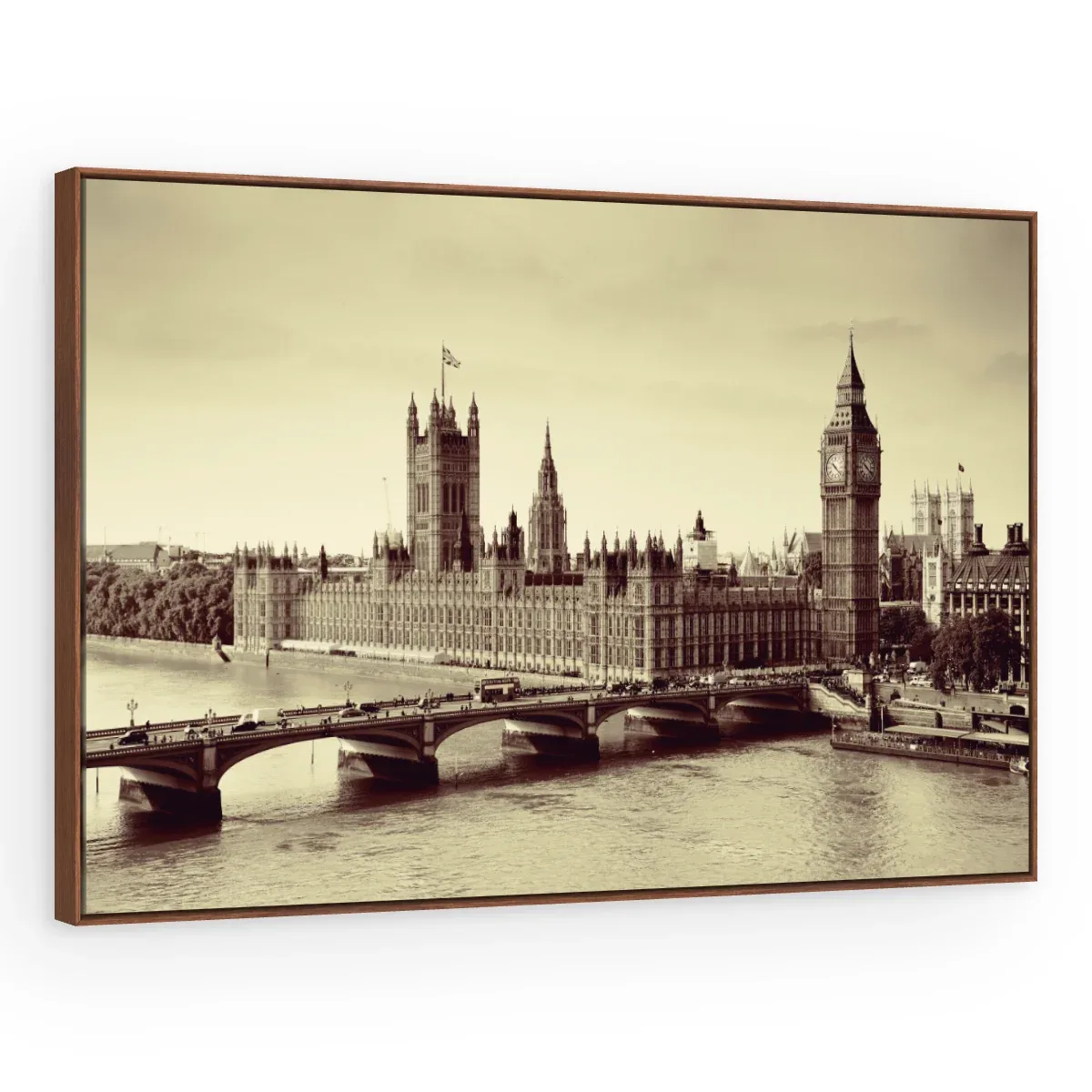 Quadro Decorativo Canvas Westminster Sépia - CI0102