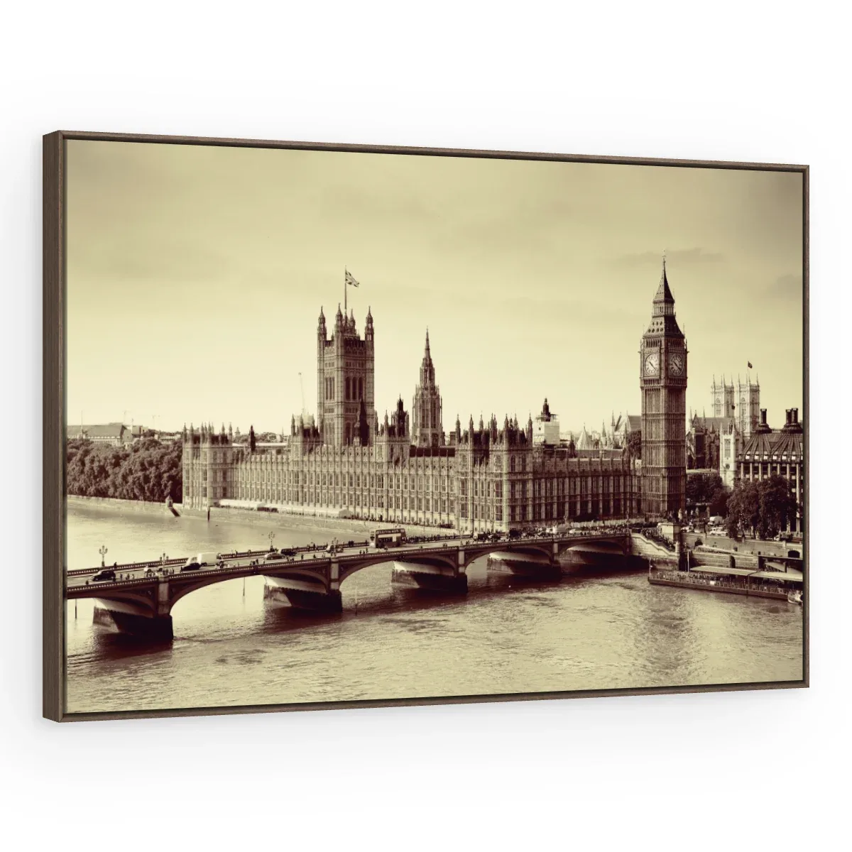 Quadro Decorativo Canvas Westminster Sépia - CI0102