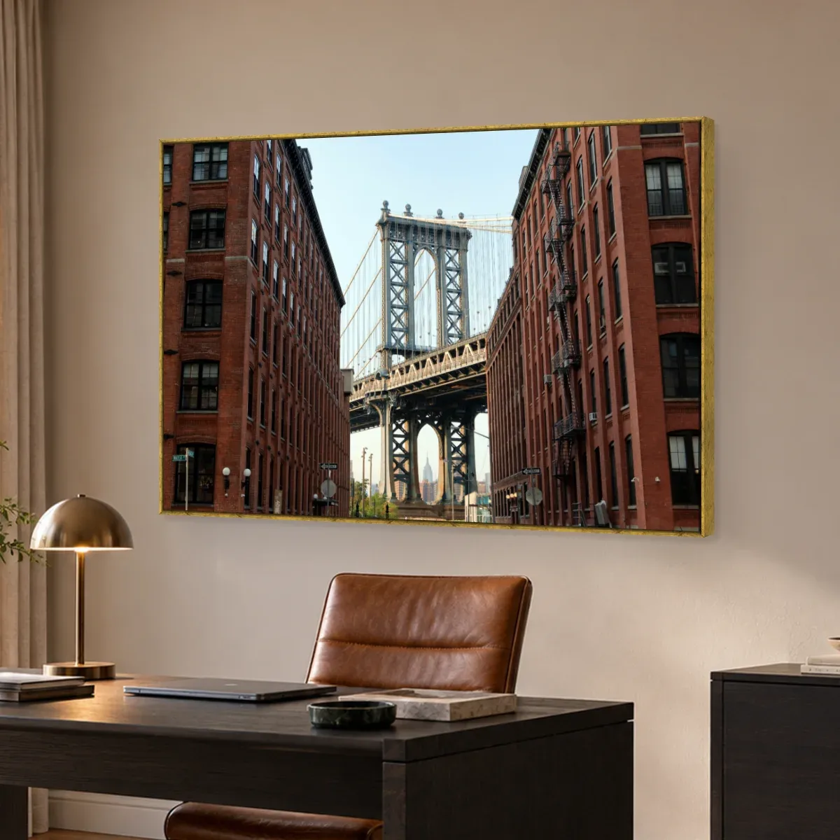 Quadro Decorativo Canvas Ponte Manhattan - CI0103