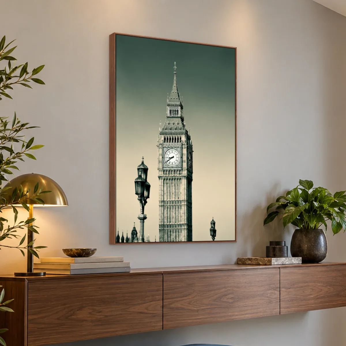 Quadro Decorativo Canvas Relógio Londrino - CI0105