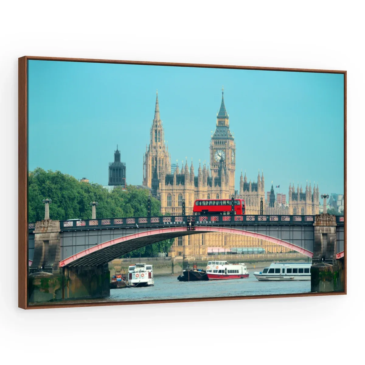 Quadro Decorativo Canvas Westminster Turquesa - CI0106