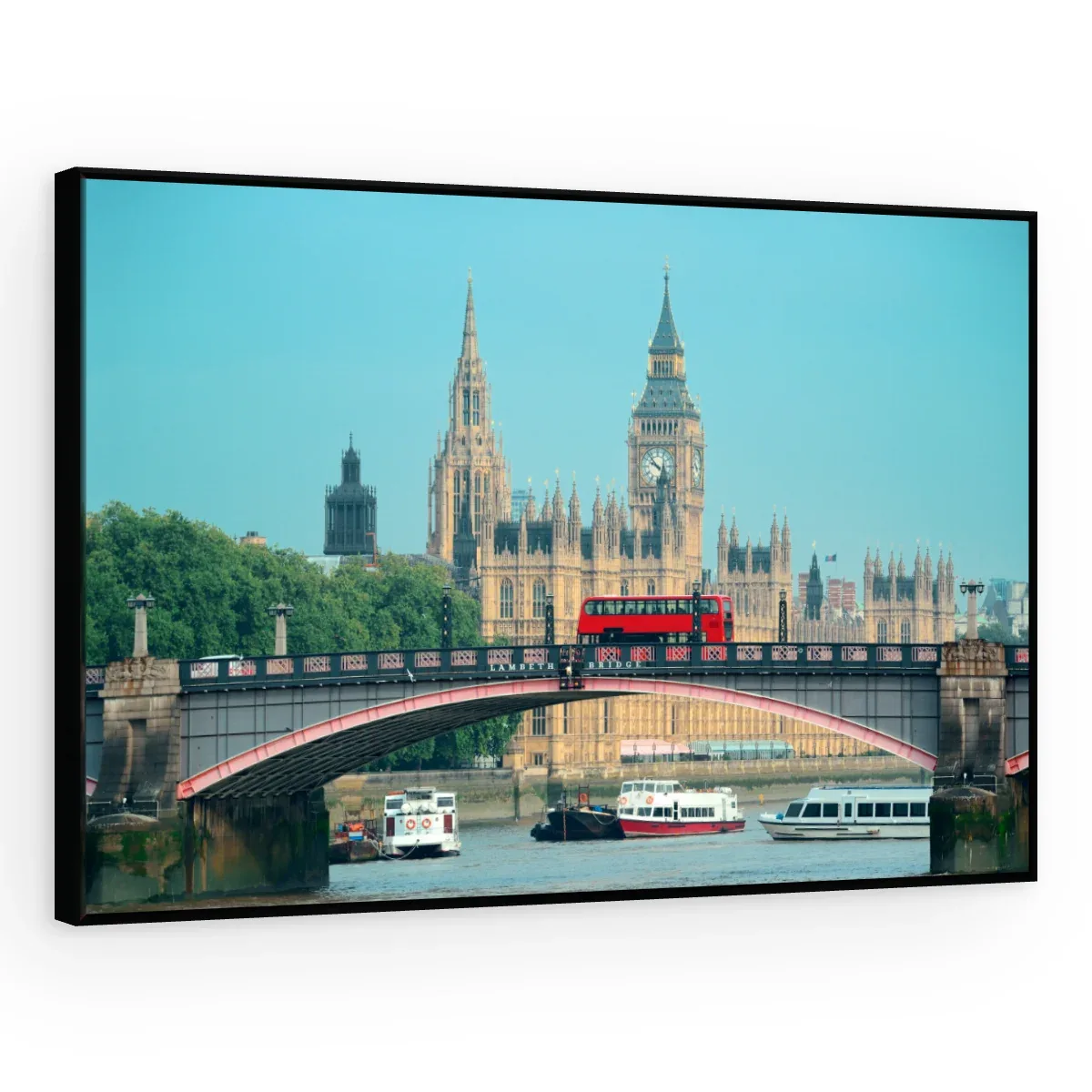 Quadro Decorativo Canvas Westminster Turquesa - CI0106