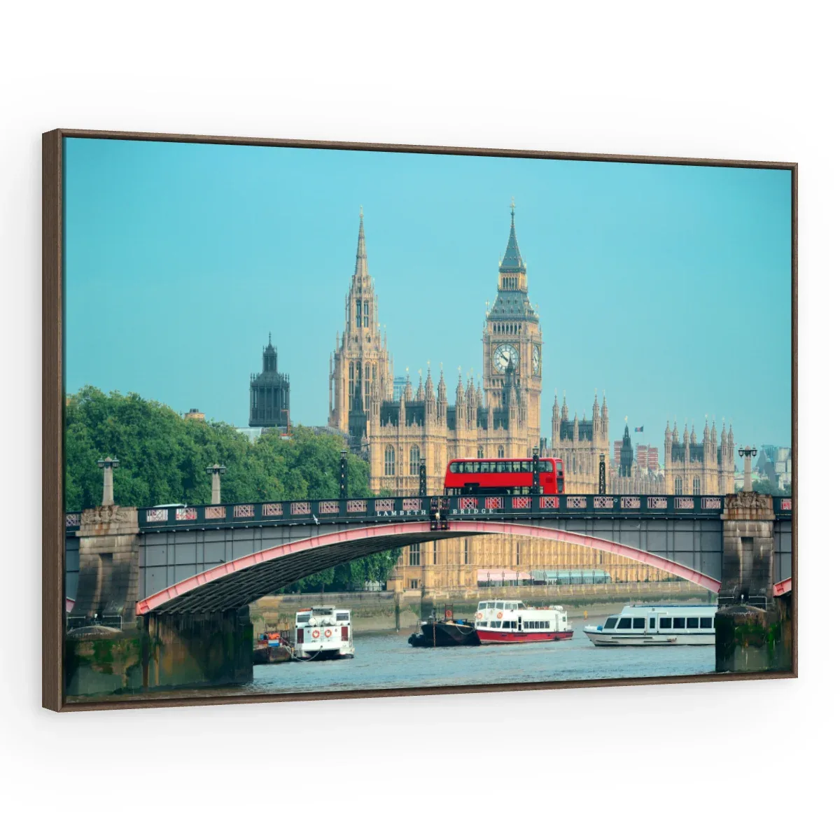 Quadro Decorativo Canvas Westminster Turquesa - CI0106