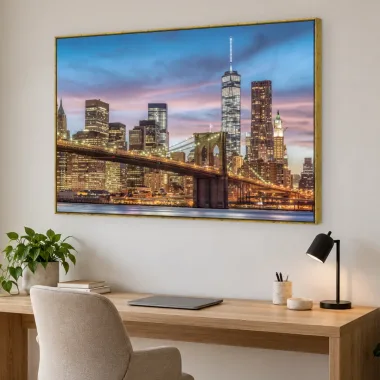 Quadro Decorativo Canvas Manhattan Crepuscular - CI0107