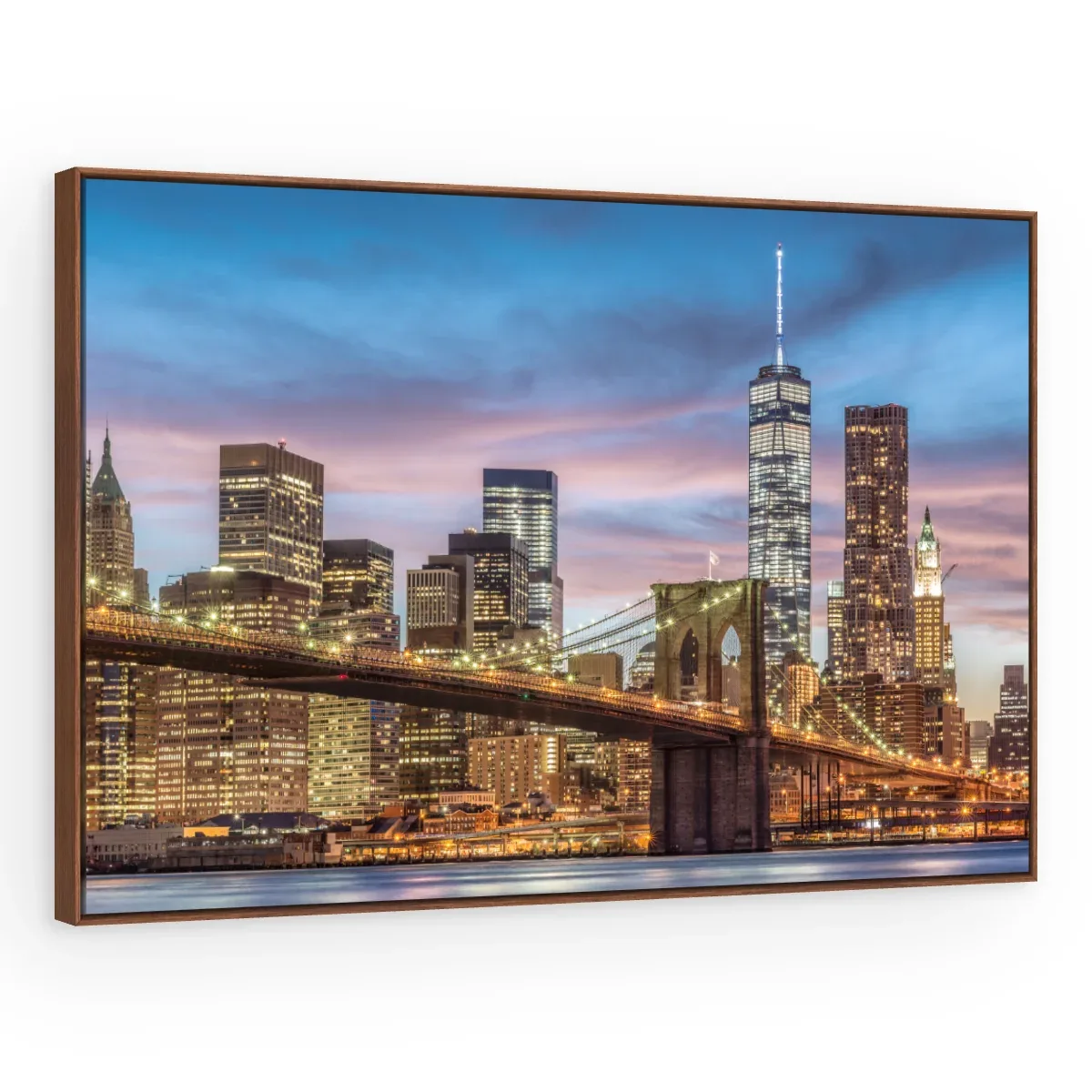 Quadro Decorativo Canvas Manhattan Crepuscular - CI0107