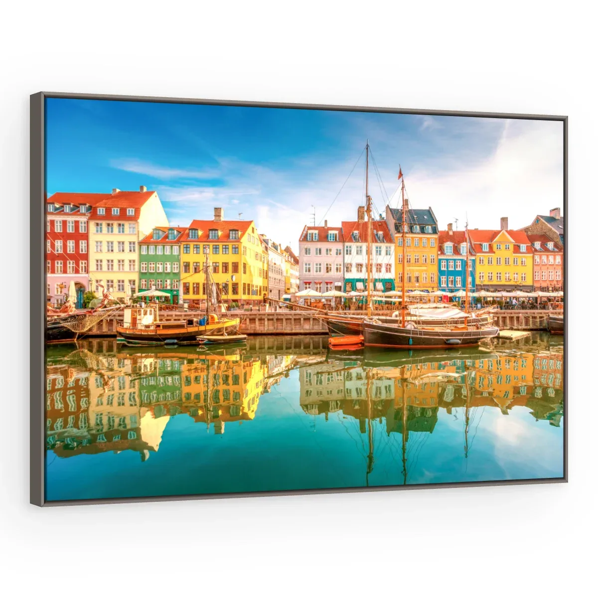 Quadro Decorativo Canvas Copenhague Colorida - CI0108