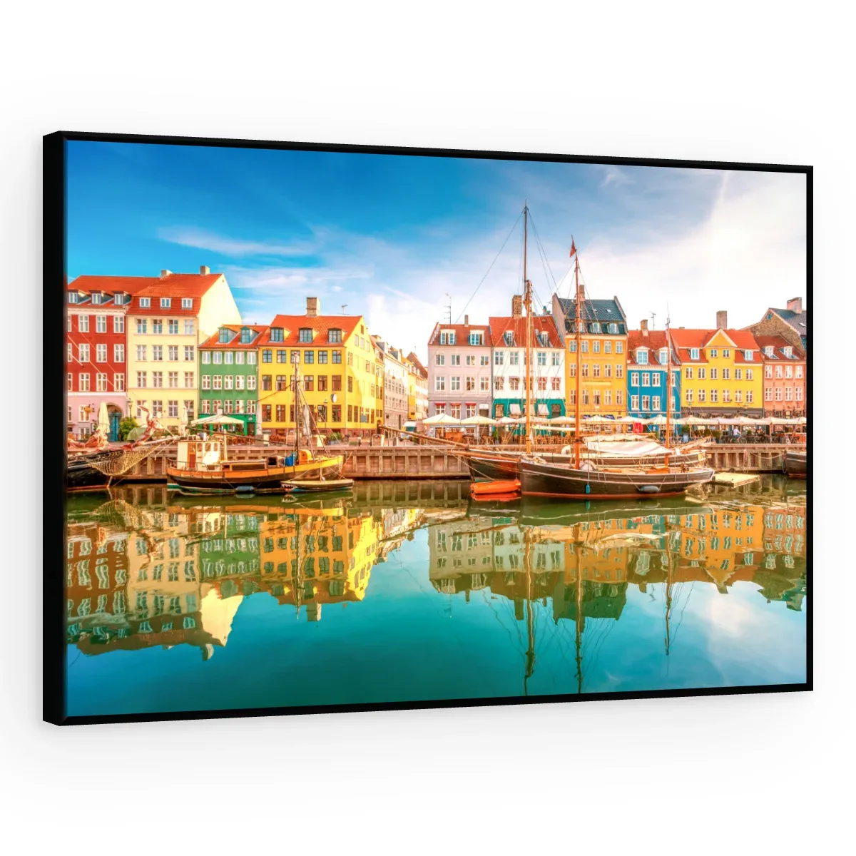 Quadro Decorativo Canvas Copenhague Colorida - CI0108