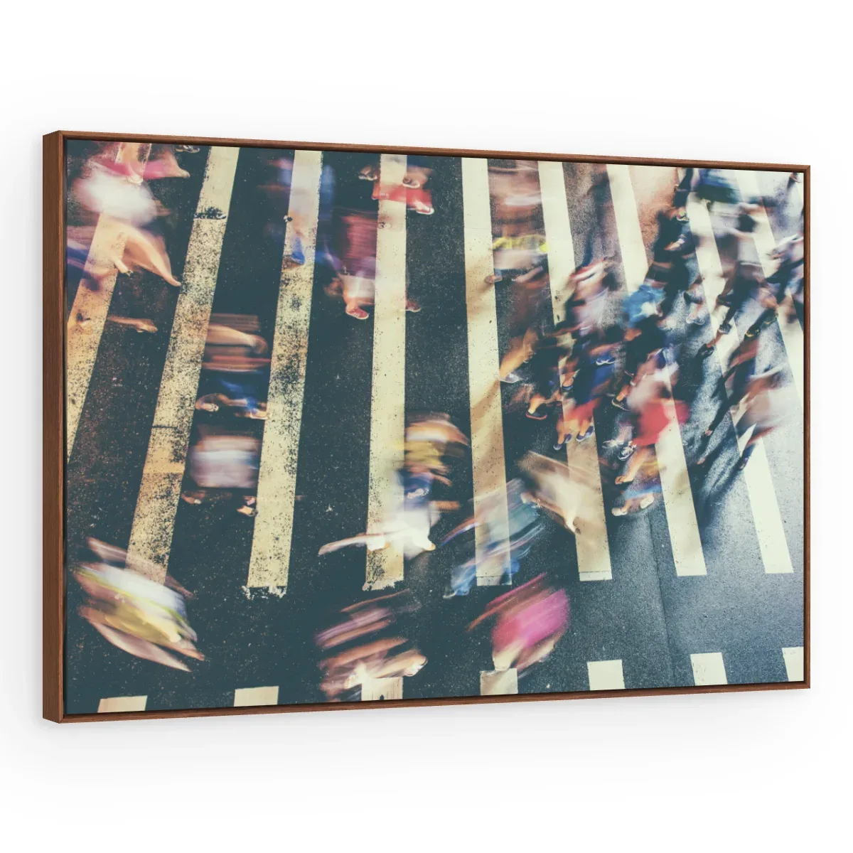 Quadro Decorativo Canvas Multidão Apressada - CI0109