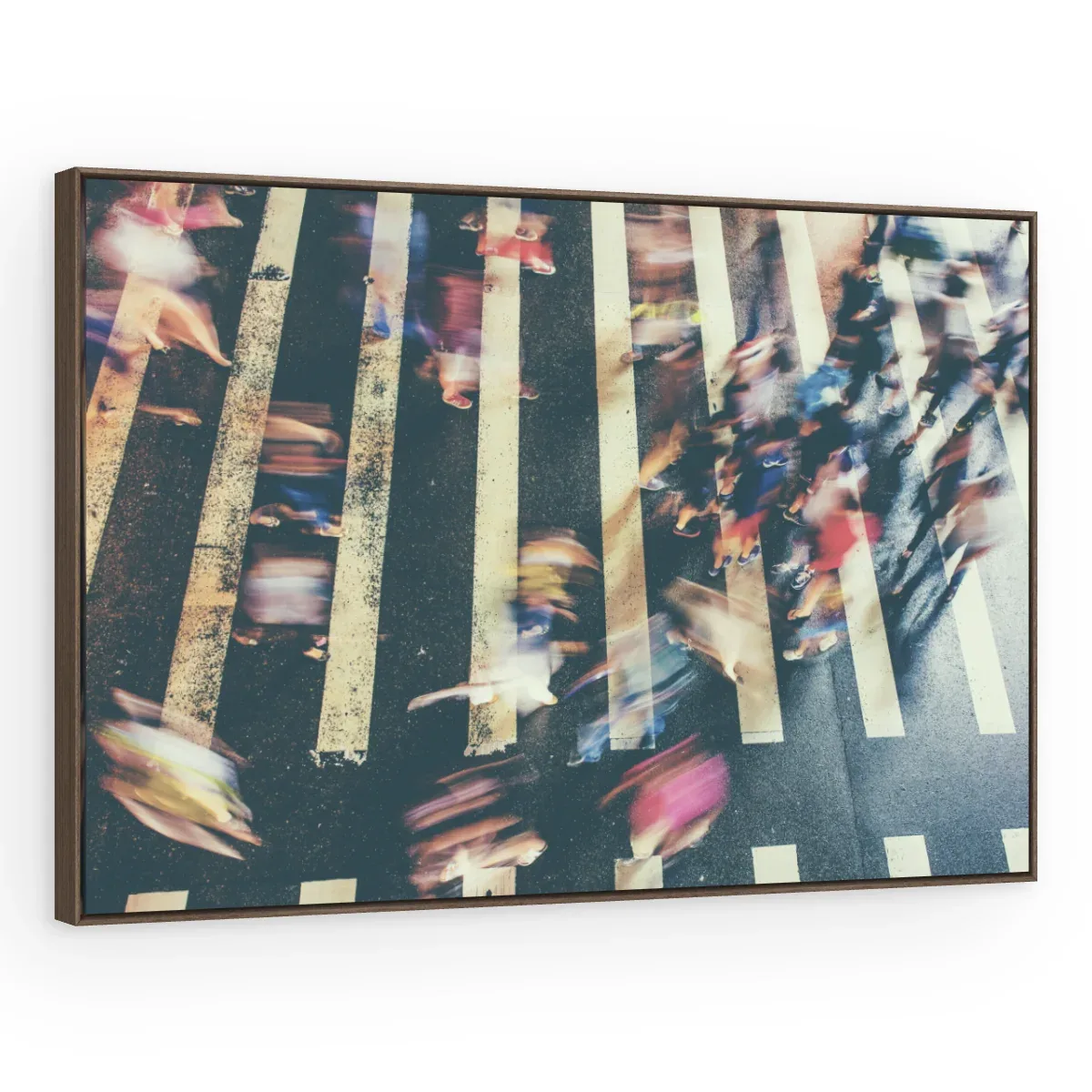 Quadro Decorativo Canvas Multidão Apressada - CI0109