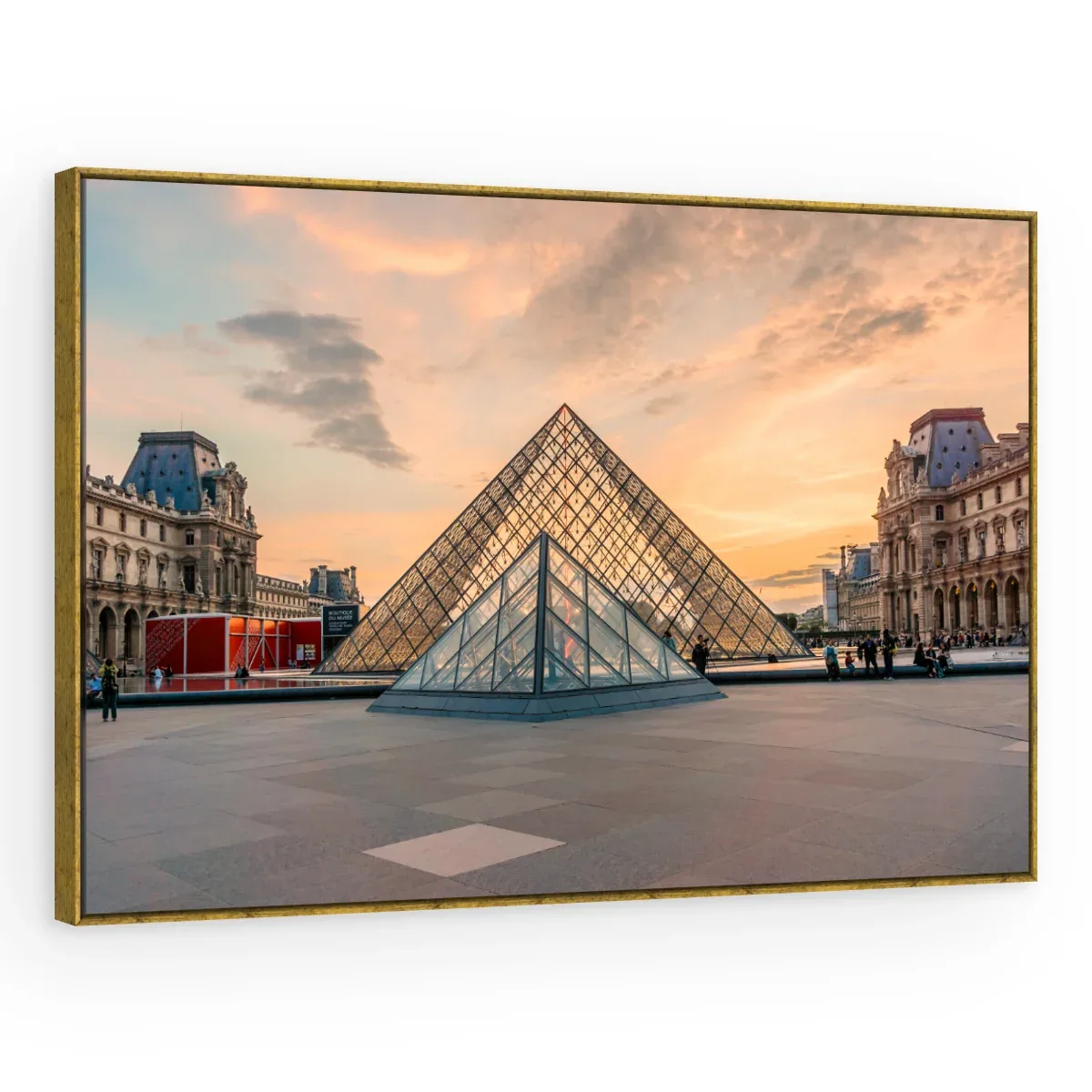 Quadro Decorativo Canvas Louvre Entardecer - CI0110