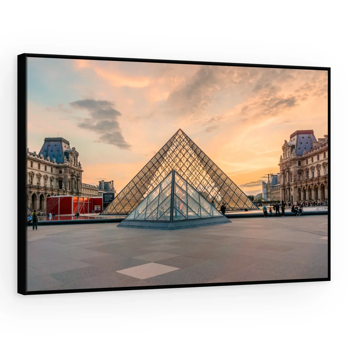 Quadro Decorativo Canvas Louvre Entardecer - CI0110