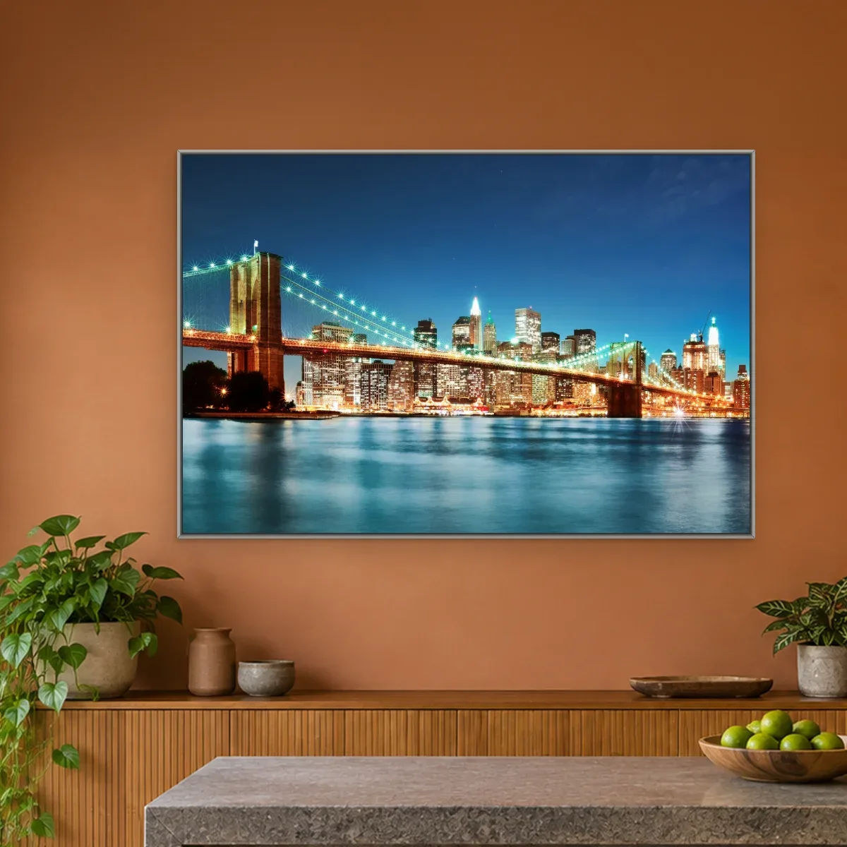 Quadro Decorativo Canvas Brooklyn Noturna - CI0116