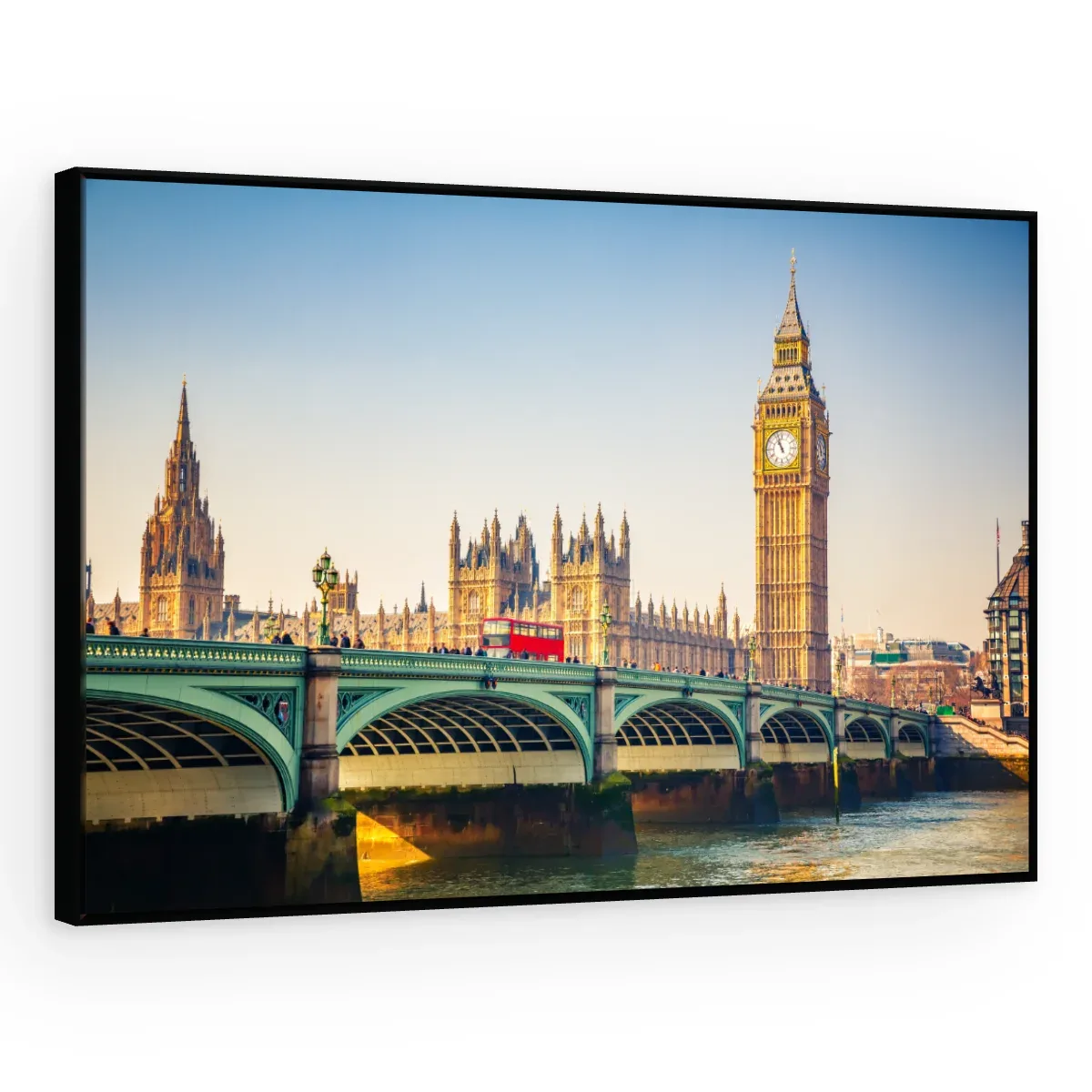 Quadro Decorativo Canvas Westminster Dourado - CI0117