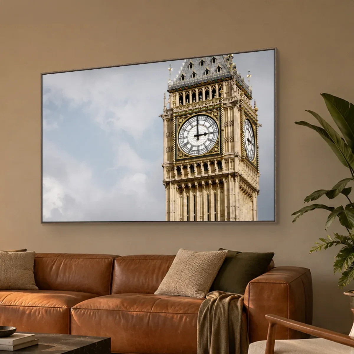 Quadro Decorativo Canvas Relógio Gótico - CI0121