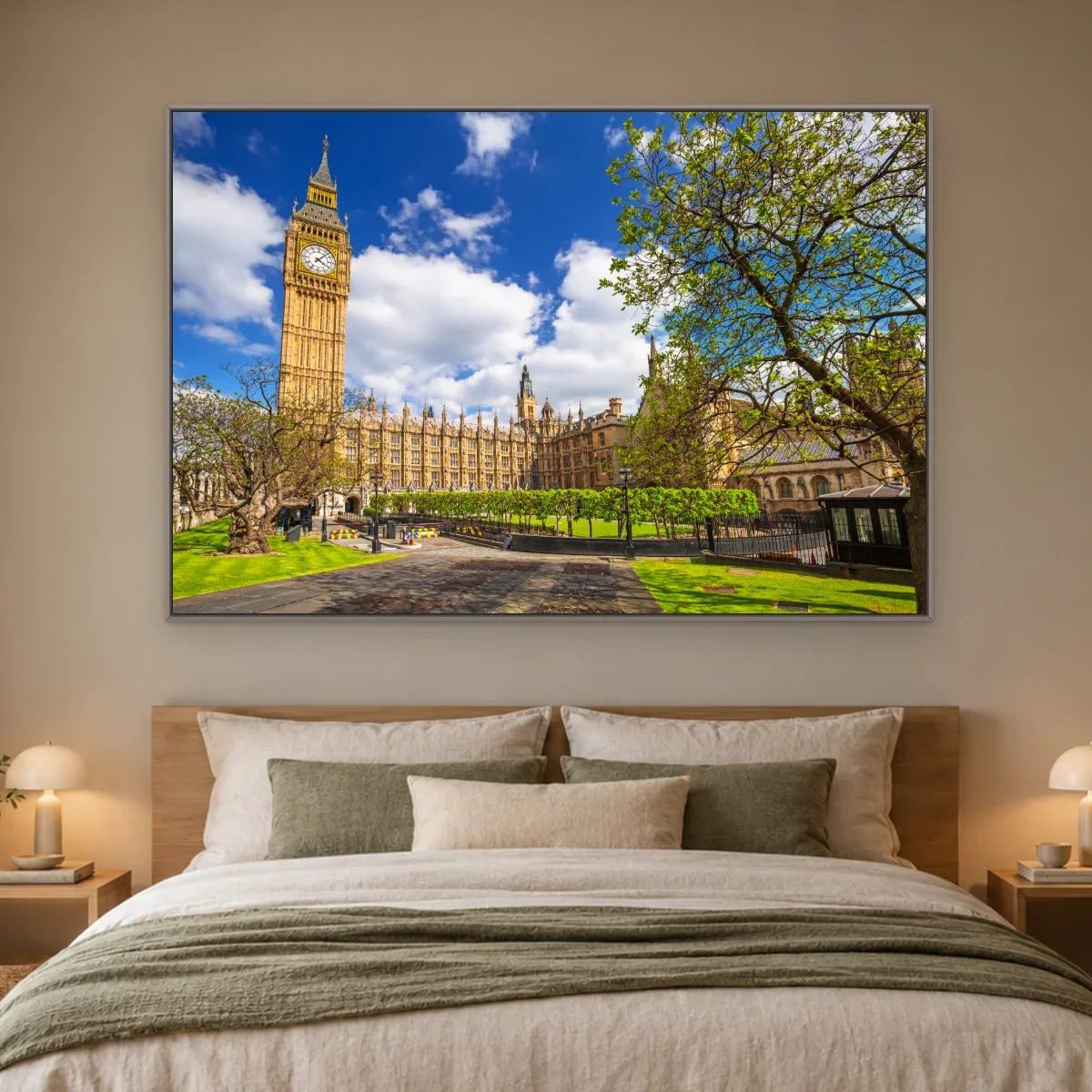Quadro Decorativo Canvas Londres Primaveril - CI0122