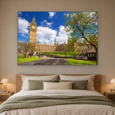 Quadro Decorativo Canvas Londres Primaveril - CI0122