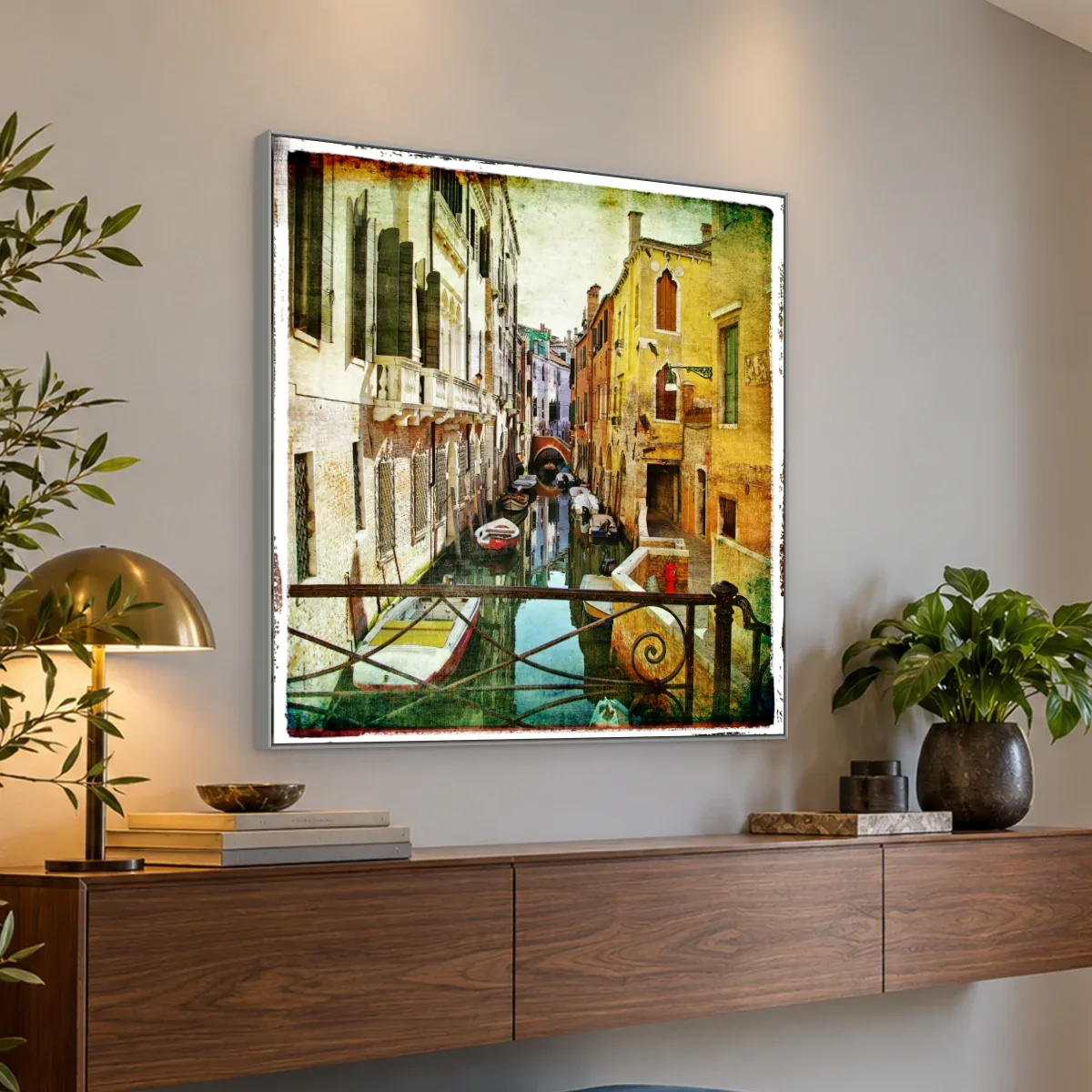 Quadro Decorativo Canvas Canal Veneziano - CI0123