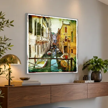 Quadro Decorativo Canvas Canal Veneziano - CI0123