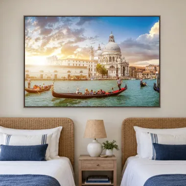 Quadro Decorativo Canvas Veneza Amanhecer - CI0124