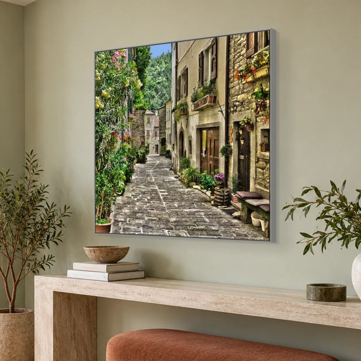 Quadro Decorativo Canvas Viela Florida - CI0130