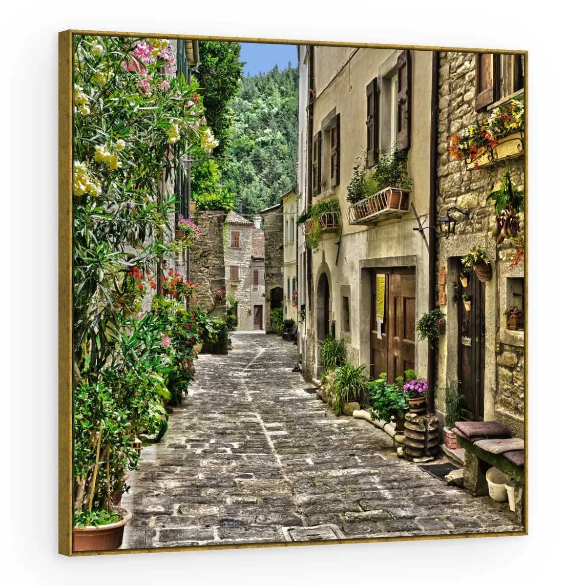 Quadro Decorativo Canvas Viela Florida - CI0130