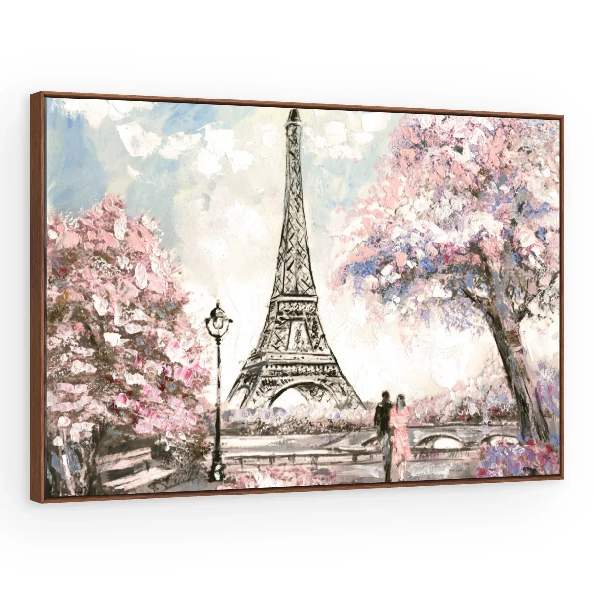 Quadro Decorativo Canvas Eiffel Romântica - CI0131