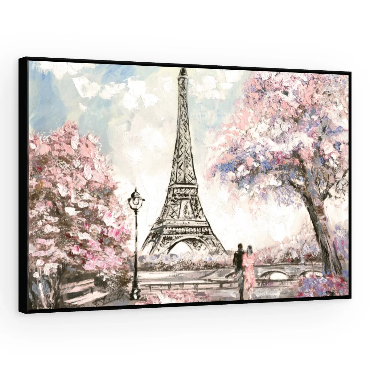 Quadro Decorativo Canvas Eiffel Romântica - CI0131
