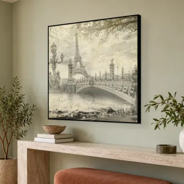 Quadro Decorativo Canvas Paris Vintage - CI0135