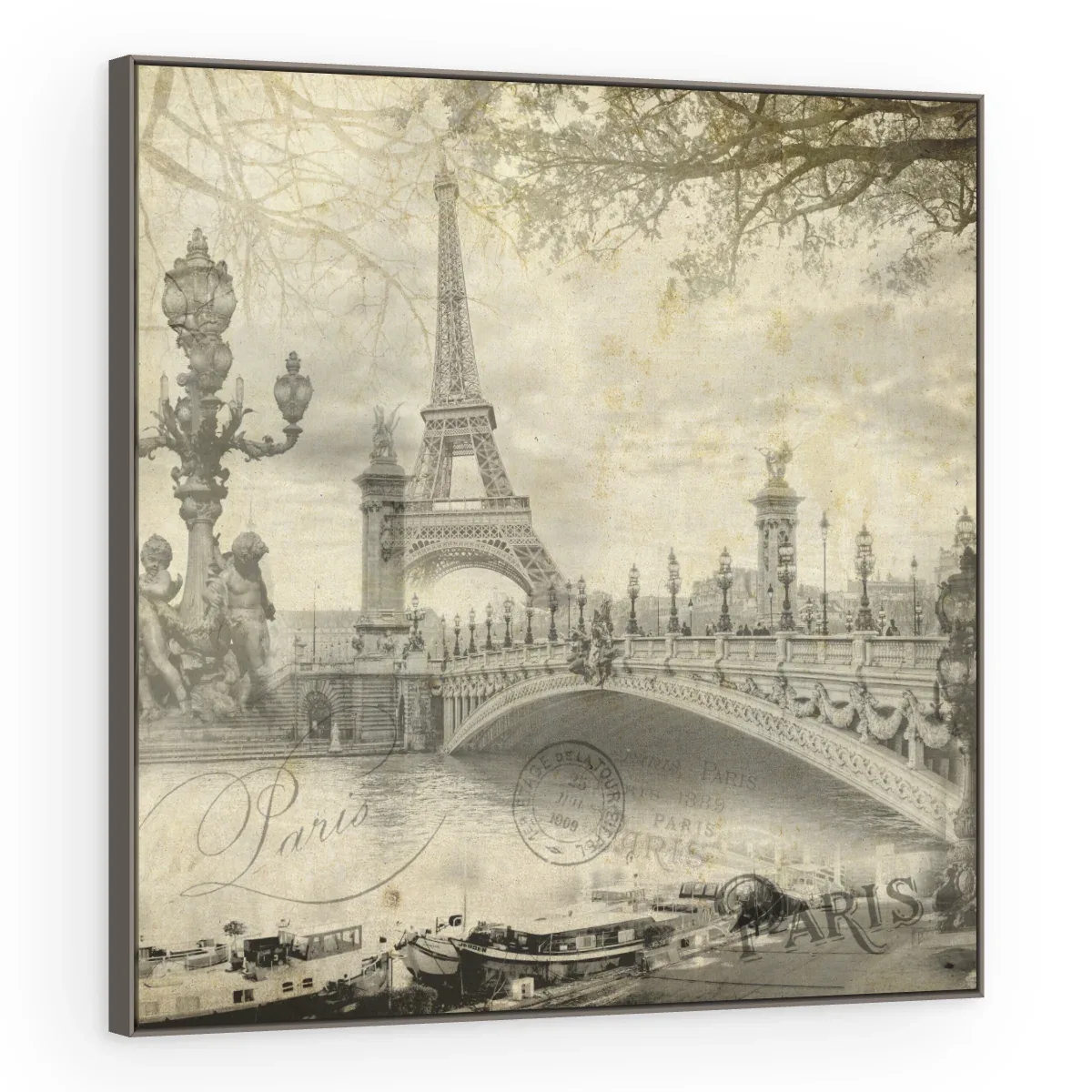 Quadro Decorativo Canvas Paris Vintage - CI0135